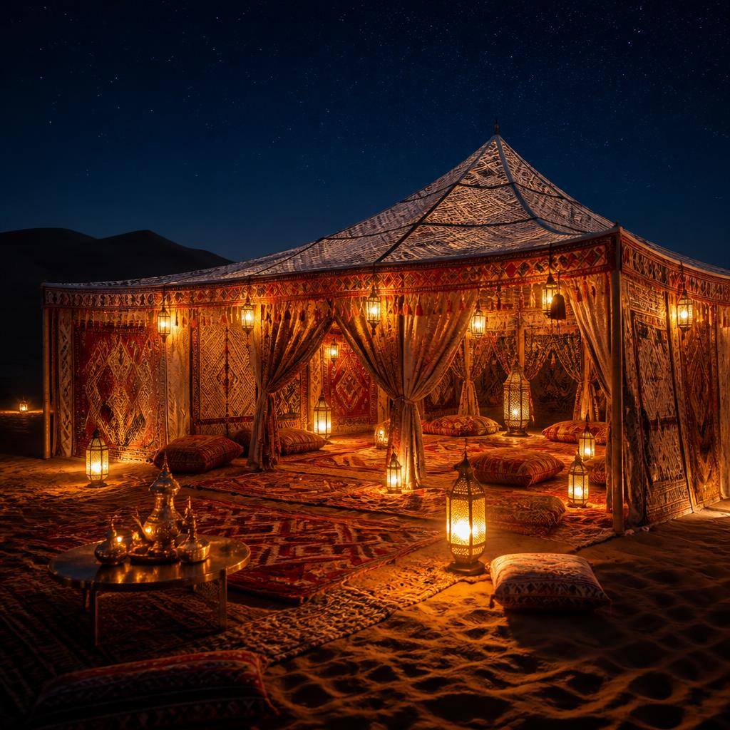 Sous la khaïma — nuit du désert